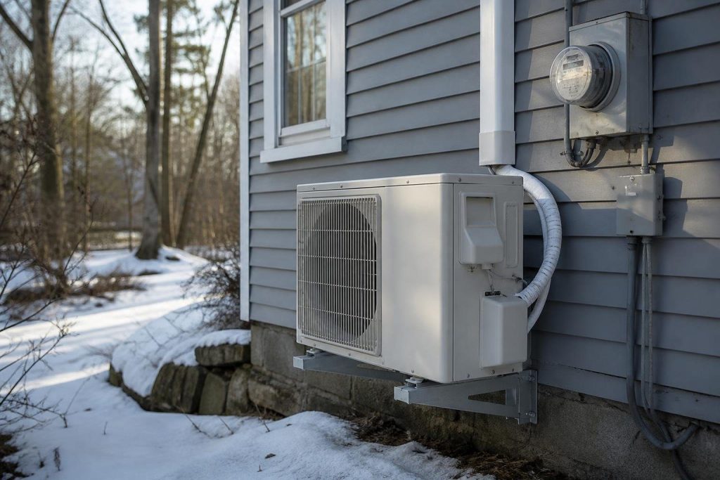 Utility programs pay per ton for qualifying cold-climate heat pumps, often with no income test.