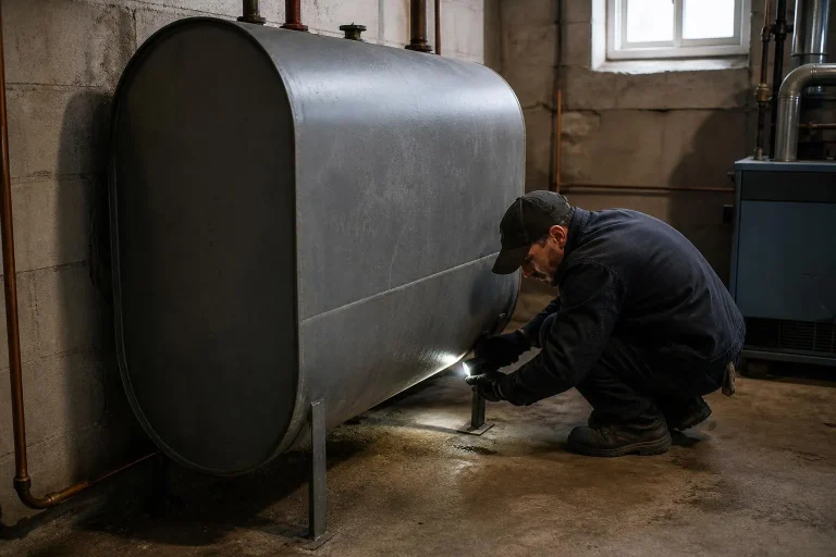 Heating Oil Tank: Sizes, Gauge Readings, Tank Life, Leaks and the State Rules