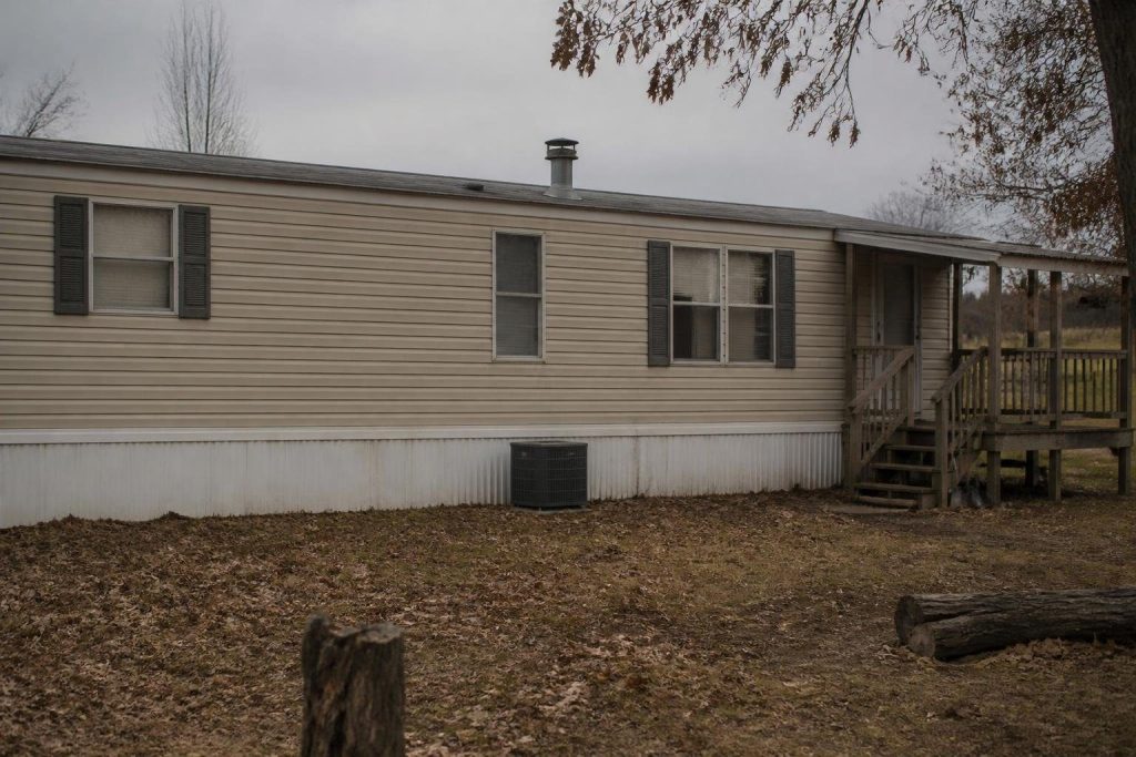 Sealed-combustion mobile home furnaces vent and draw air through the roof.