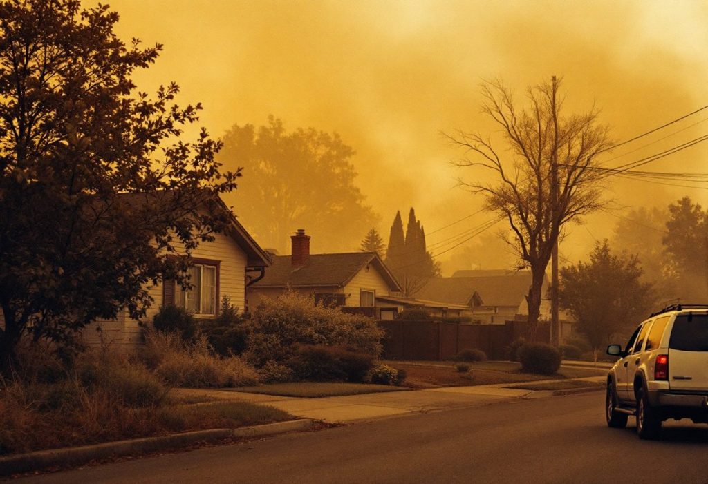 Wildfire smoke, one of the times to keep windows shut.