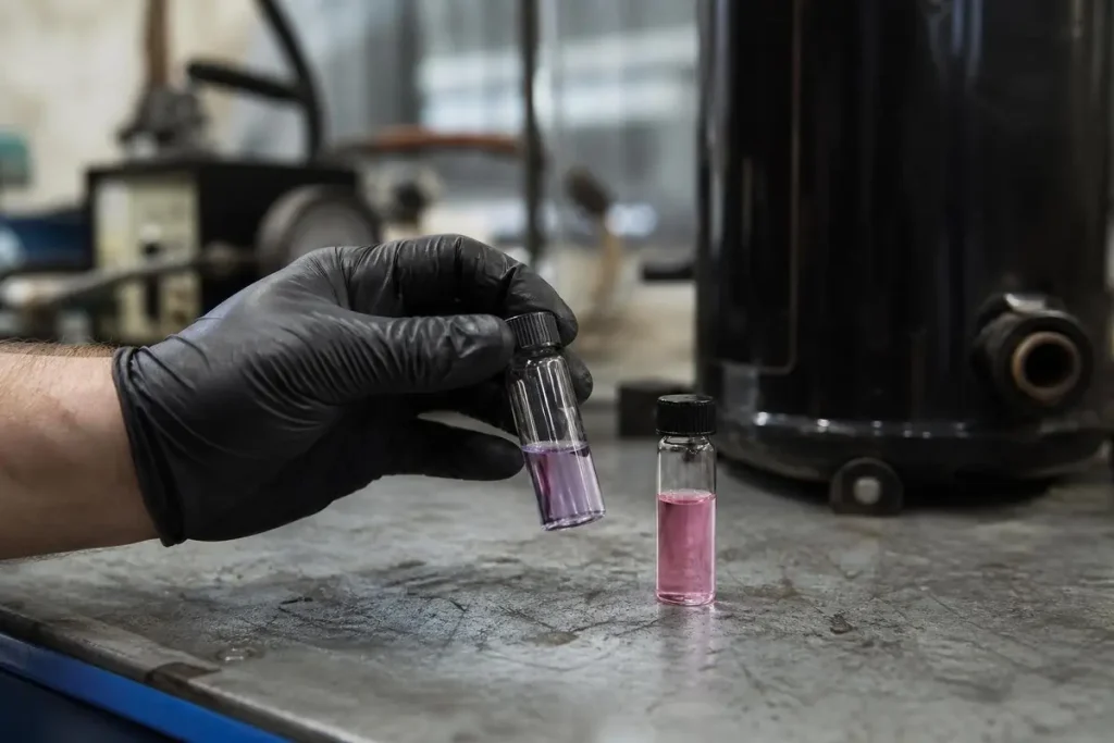 An acid test on the oil tells you whether a burnout cleanup is needed.