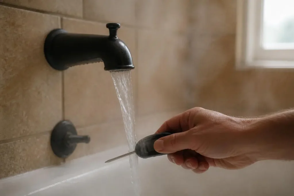 Check the outlet temperature at a fixture after setting or servicing the valve.